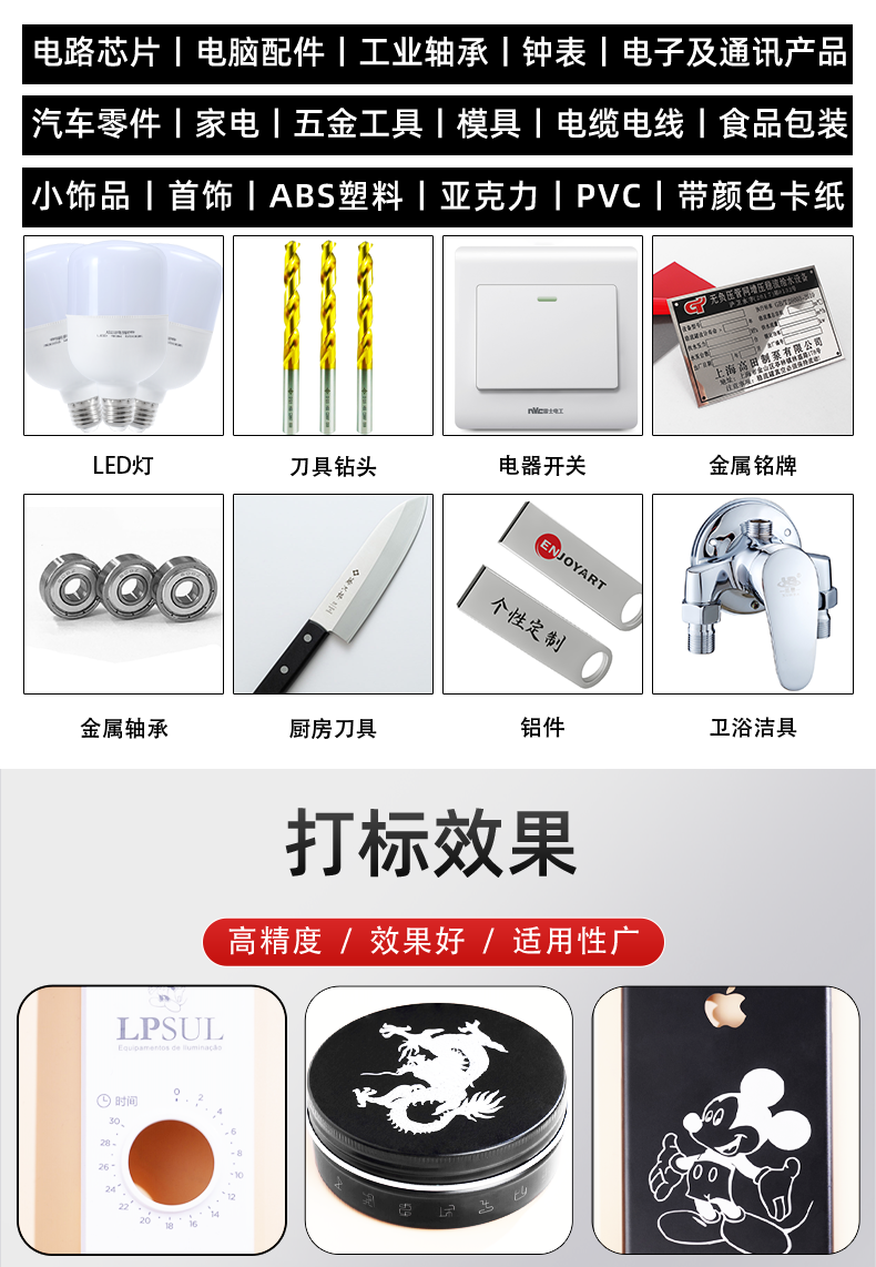 紫外激光打標機效果圖 紫外激光打標機效果圖